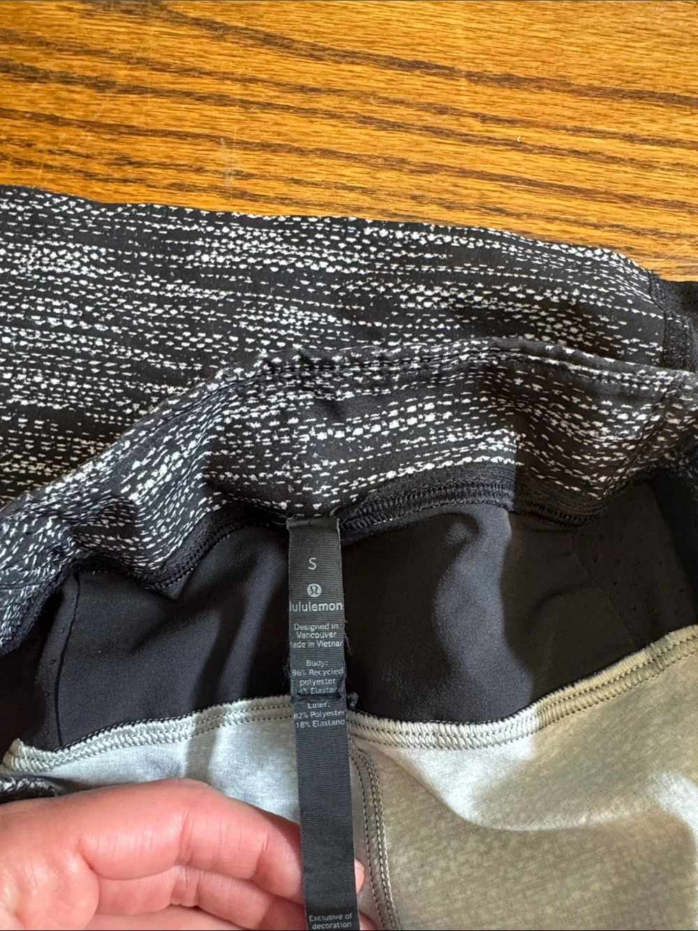 lululemon Men's Heathered Black Athletic Shorts